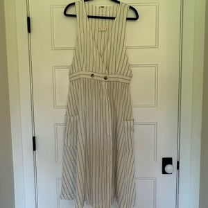 Free People striped V neck dress - size Large. New with tags